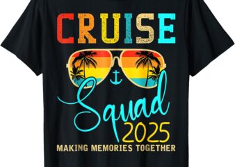 Squad Crew Cruise 2025 Summer Vacation Matching Family Group T-Shirt