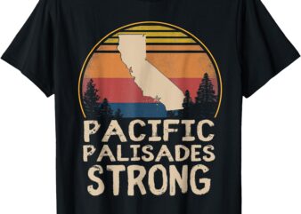 Support Pacific Palisades Strong Vintage Stay California T-Shirt