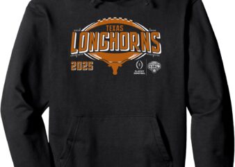 Texas Longhorns CFP Cotton Bowl 2024-25 Football Black Pullover Hoodie