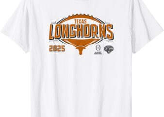 Texas Longhorns CFP Cotton Bowl 2024-25 Football White T-Shirt