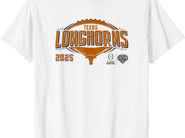 Texas longhorns cfp cotton bowl 2024-25 football white t-shirt