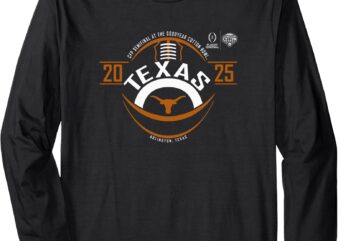 Texas Longhorns CFP Semifinal Cotton Bowl 2024-25 Football Long Sleeve T-Shirt