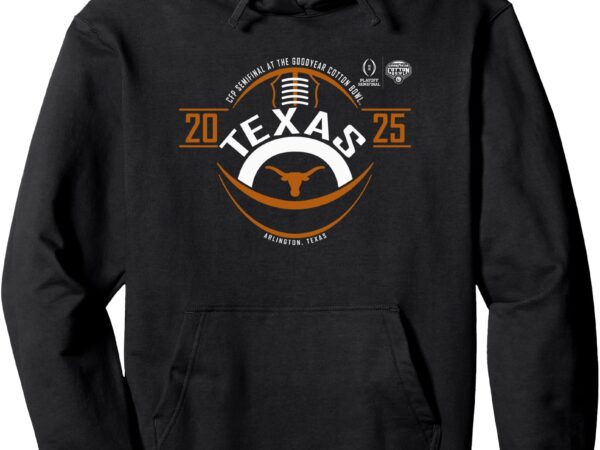 Texas longhorns cfp semifinal cotton bowl 2024-25 football pullover hoodie t shirt designs for sale