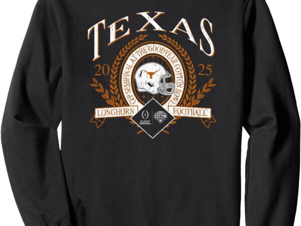 Texas longhorns cotton bowl cfp 2024-25 vintage black sweatshirt