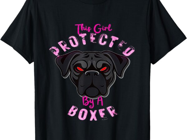 This girl’s protected by a boxer t-shirt