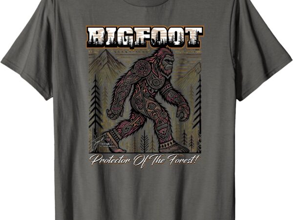 Tribal bigfoot-protector of the forest t-shirt