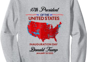 Trump Election Map Inauguration Day 2025 Sweatshirt