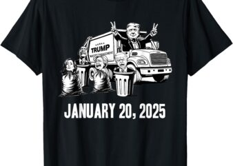 Trump Garbage Truck Waste Manaent Inauguration Day 2025 T-Shirt