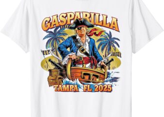 Trump Gasparilla Tampa FL 2025 Pirate Festival T-Shirt