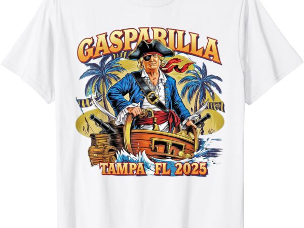 Trump gasparilla tampa fl 2025 pirate festival t-shirt