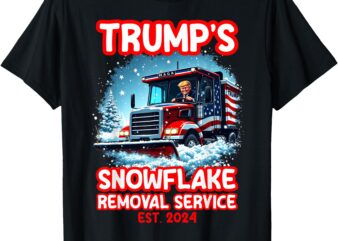 Trump’s Snowflake Removal Service Funny Trump 2024 Election T-Shirt