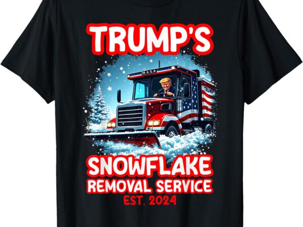 Trump’s snowflake removal service funny trump 2024 election t-shirt