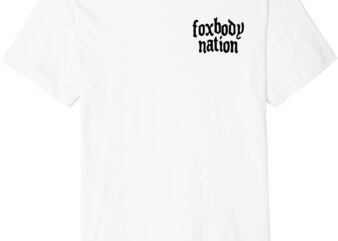 USA Flag Foxbody Nation Car 1990’s Patriotic Fox body Stang Premium T-Shirt