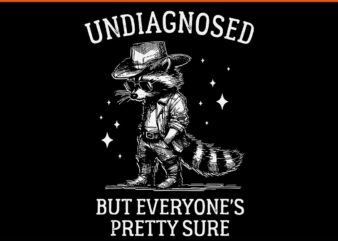 Undiagnosed but everyone's pretty sure cowboy raccoon svg