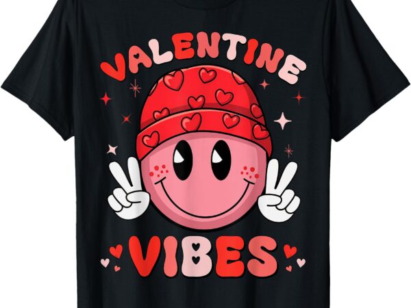 Valentine vibes valentines day retro men women kids boys t-shirt