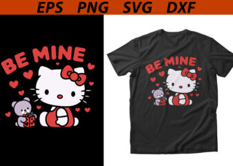 Valentines Day Be Mine T-shirt Design