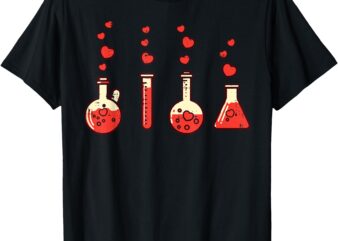 Valentines Day Chemistry Science Nerd Chemist Men Women Kids T-Shirt