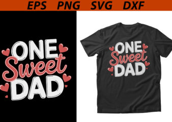 Valentines Day Dad T-shirt Design