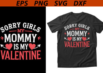 Valentines Day Mom T-shirt Design