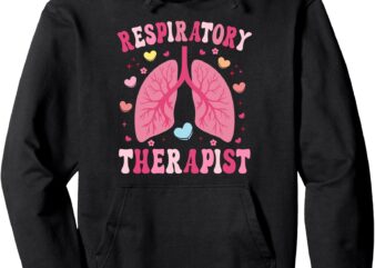 Valentine’s Day Respiratory Therapist Therapy Nurse Lungs Pullover Hoodie