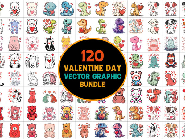 Valentines day vector graphic bundle