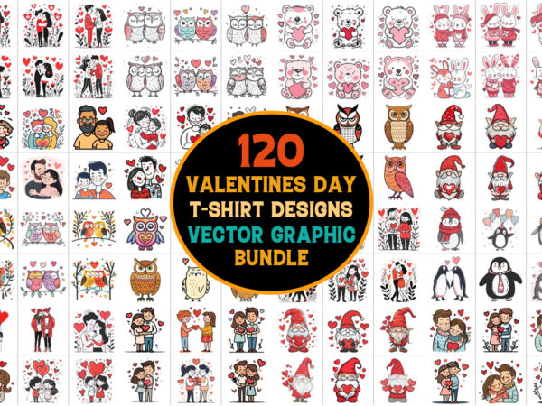 Valentines day vector graphic bundle