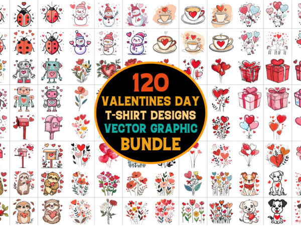 Valentines day vector graphic bundle