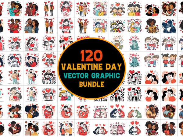 Valentines day vector graphic bundle