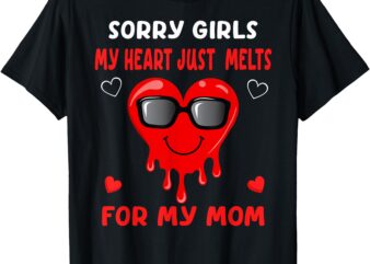 Valentines Day boys kids son My Heart just Melts For mom T-Shirt