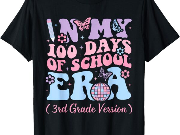 Version kids t-shirt, in my 100 days of school, era, 3rd grade vesion