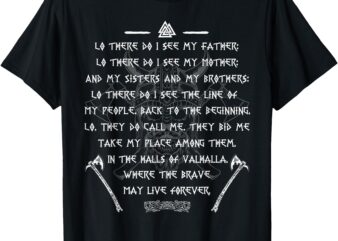 Viking Warrior Nordic Axes Prayer Before The Battle T-Shirt