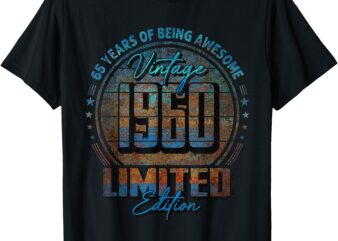 Vintage 1960 Limited Edition Shirt 65 year old 65th Birthday T-Shirt