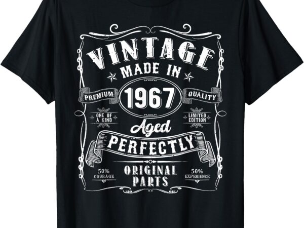 Vintage 1967 funny 58th birthday gifts 1967 58 years old t-shirt