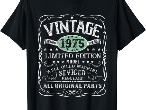 Vintage 1975 limited edition 50 years old 50th birthday t-shirt