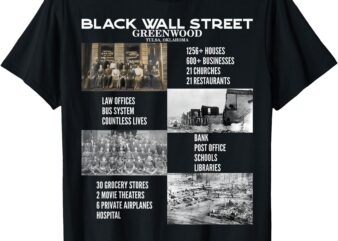 Vintage Black Business Black History Month Black Wall Street T-Shirt