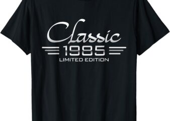 Vintage Classic 1985 40th Birthday Men 40 Years Old Bday T-Shirt