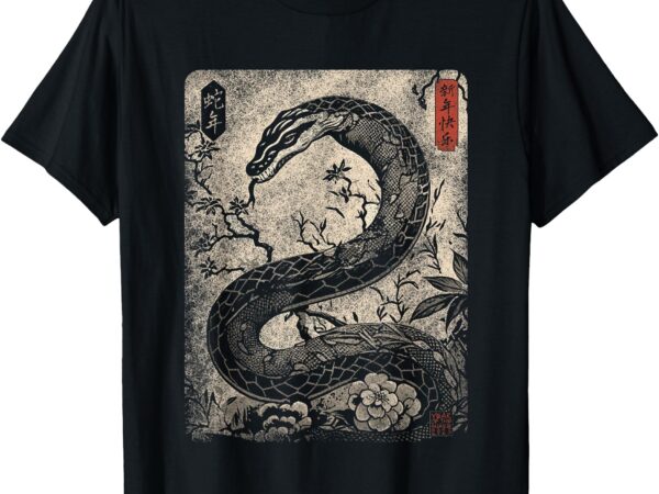 Vintage distressed year of the snake 2025 chinese new year t-shirt