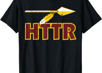 Vintage HTTR With Gold Arrow Sports Fan Team Matching T-Shirt