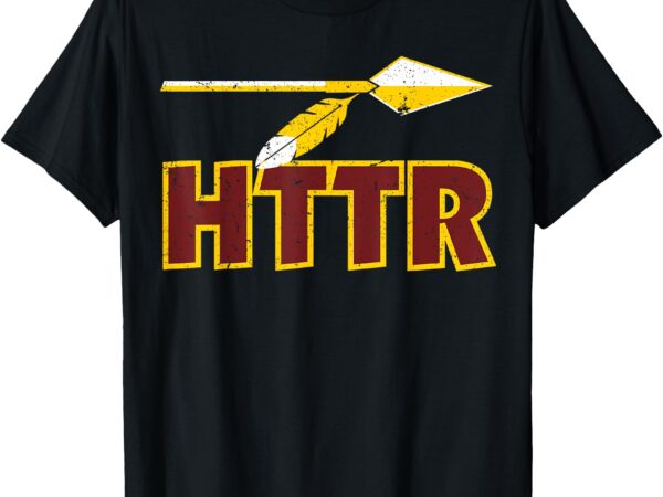 Vintage httr with gold arrow sports fan team matching t-shirt