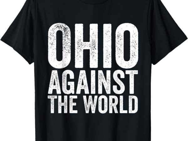 Vintage ohio against the world funny football men women kids t-shirt