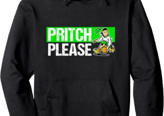 Vintage Pritch Please Basketball Funny Pritch Please Pullover Hoodie