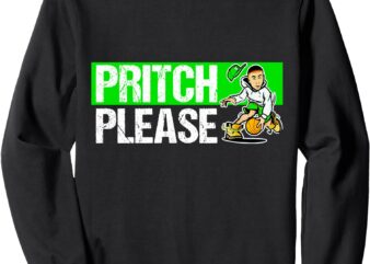 Vintage Pritch Please Basketball Funny Pritch Please Sweatshirt