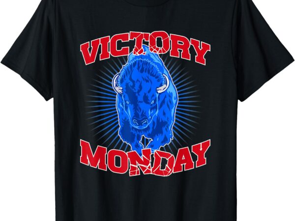 Western ny pride – blue and red buffalo victory monday t-shirt