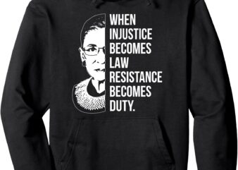 When Injustice Becomes Law Resistance Becomes Duty Pullover Hoodie