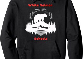 White Salmon Schools Bear Pullover Hoodie