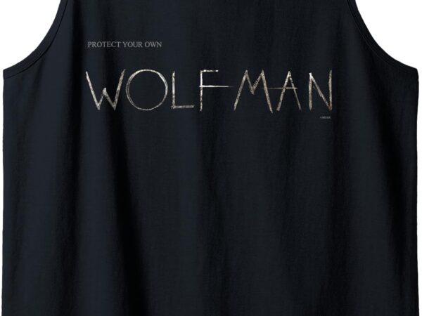 Wolf man protect your own tank top t shirt design for sale