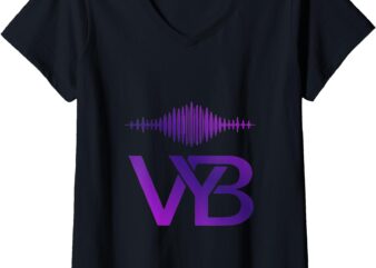 Womens Feel the VYB V-Neck T-Shirt