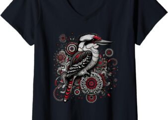 Womens Kookaburra V-Neck T-Shirt