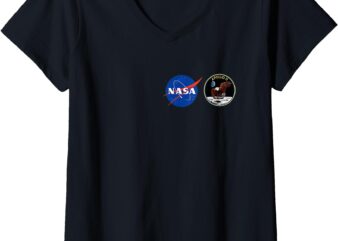 Womens NASA Apollo 11 Insignia – Apollo’s 50th Anniversary V-Neck T-Shirt