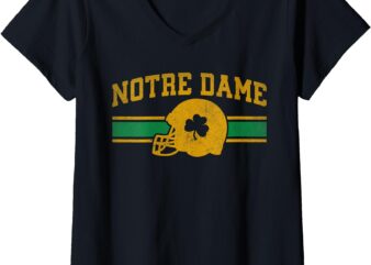 Womens Notre Dame Lovers Notre Dame Souvenir V-Neck T-Shirt